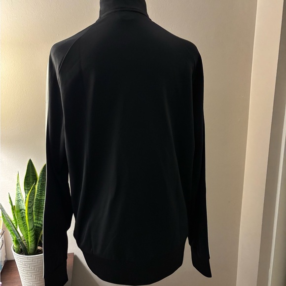 Adidas Black Jacket with White Logo Stripes Size L - Picture 11 of 15